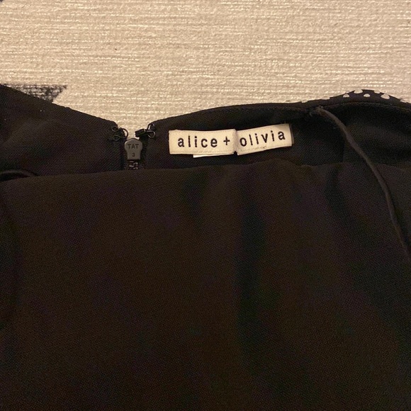 NWT Alice & Olivia Black Embellished Cut-Out Dress - Picture 4 of 4
